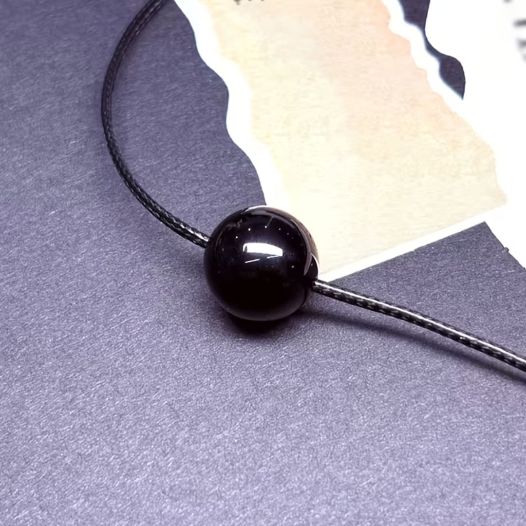 Ogrlica od crnog Ahat kristala